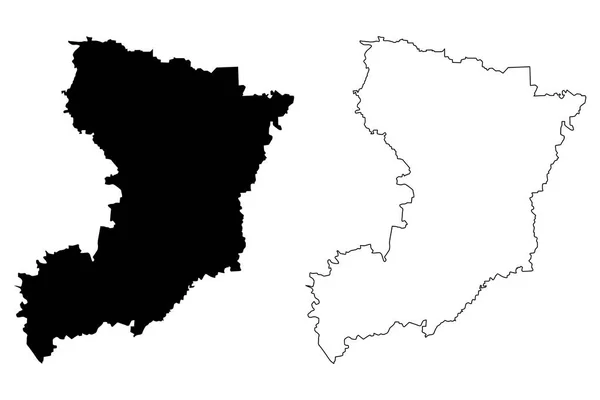 Vecto Χάρτης Rivne Oblast — Διανυσματικό Αρχείο