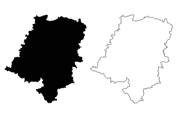 Opole Voivodato mapa vecto — Archivo Imágenes Vectoriales