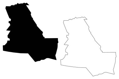 DHI Qar Valiliği harita vecto