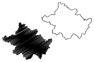 County Tyrone harita vecto