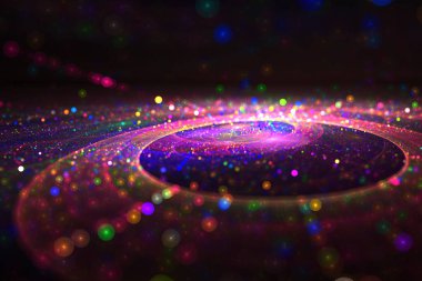 Işık soyut fraktal desen Streams