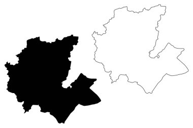 Fes-Meknes bölgesi harita vecto