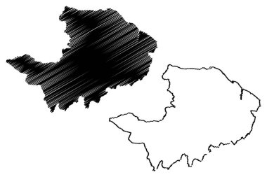 Renfrewshire harita vecto