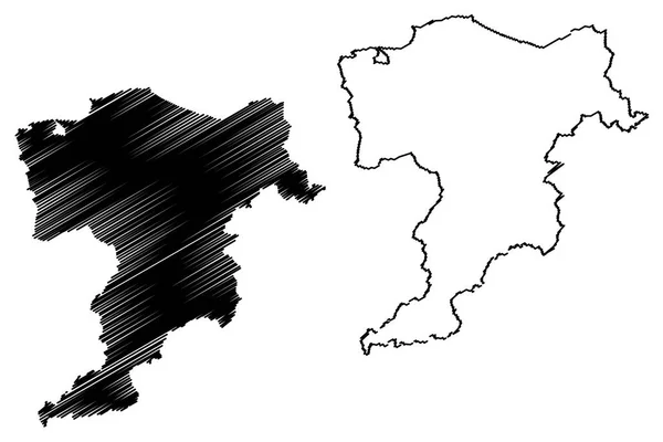 Mapa Mapa Moray — Wektor stockowy