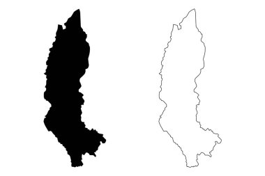 Amazonas bölgesi harita vecto