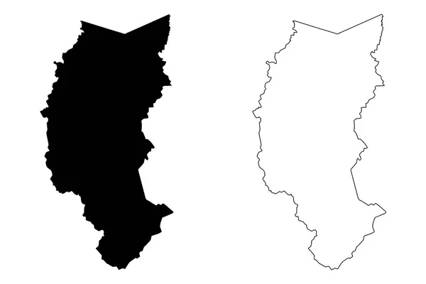 プーノ部地図ベクトル — ストックベクタ