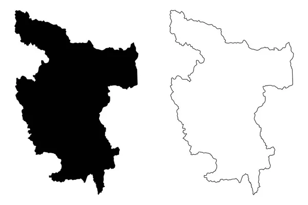 サンマルティン部地図ベクトル — ストックベクタ