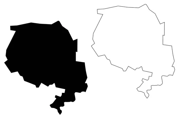 Vecto Carte de la région de Navoie — Image vectorielle
