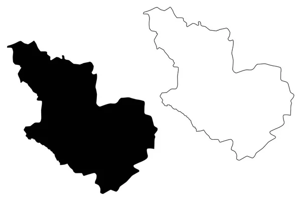 Karte der Region al Madina vecto — Stockvektor