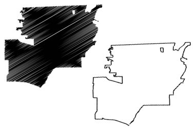 Toledo şehir harita vektör