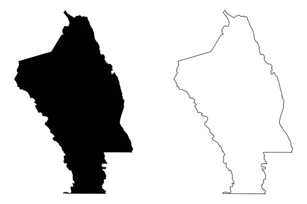 Vector χάρτη Napa County, Καλιφόρνια — Διανυσματικό Αρχείο