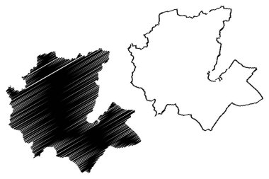 Fes-Meknes bölgesi harita vecto