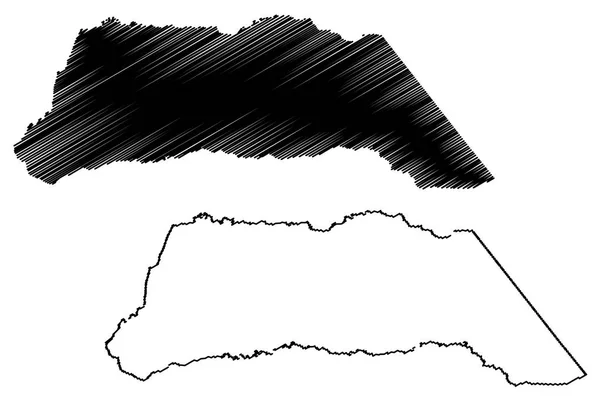 Arauca Département carte vecto — Image vectorielle