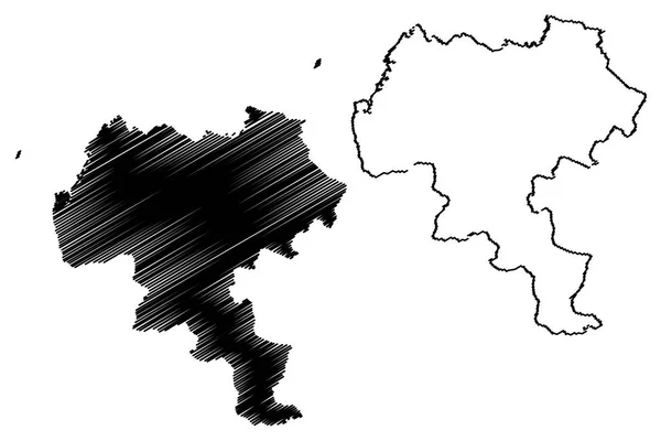 Departamento de Cauca mapa vecto — Vetor de Stock