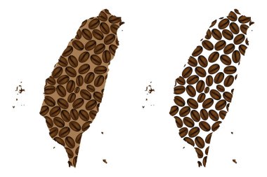 Tayvan - kahve çekirdeği Haritası