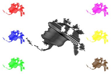 Cincinnati şehir haritası vektör