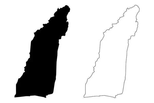 Провінція Гельманд карта векто — стоковий вектор