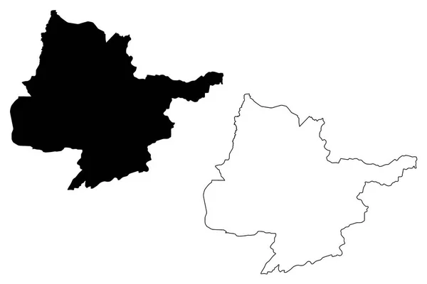 Карта провинции Герат — стоковый вектор