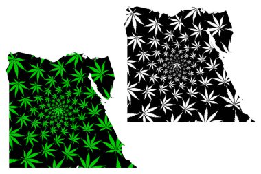 Mısır-harita kenevir yaprağı tasarlanmıştır