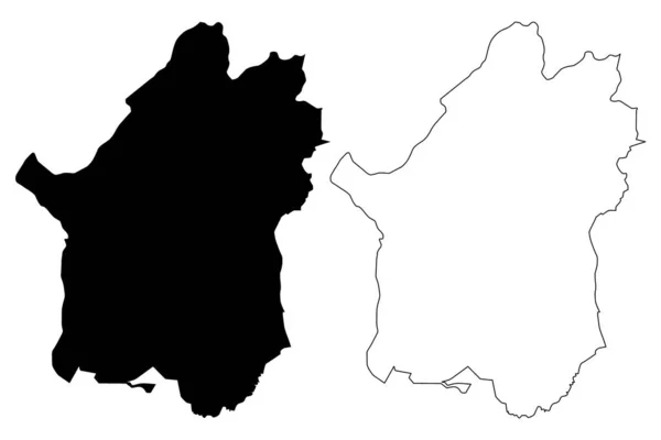 Provincia de Paktika mapa vecto — Vector de stock