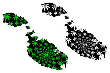 Malta-harita kenevir yaprağı tasarlanmıştır