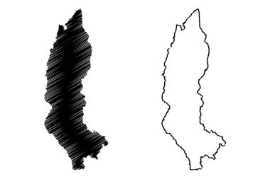 Amazonas bölgesi harita vecto