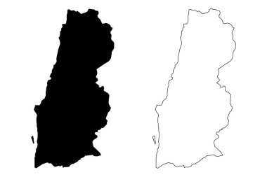 Namibe Eyaleti harita vecto