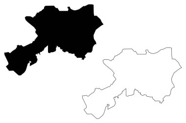 Dhamar Valiliği harita vecto