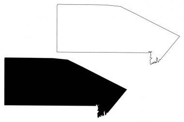 Bandera County, Teksas harita vektörü