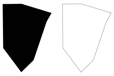 Blanco County, Teksas harita vektörü