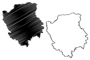 Volyn Oblast harita vecto