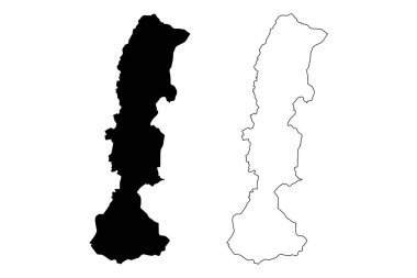 Manica Eyaleti harita vecto