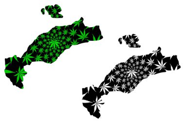 Kos - harita esrar yaprağı tasarlanmıştır