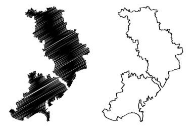 Odesa Oblast harita vecto