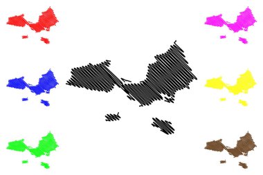 Nueva Esparta devlet harita vecto