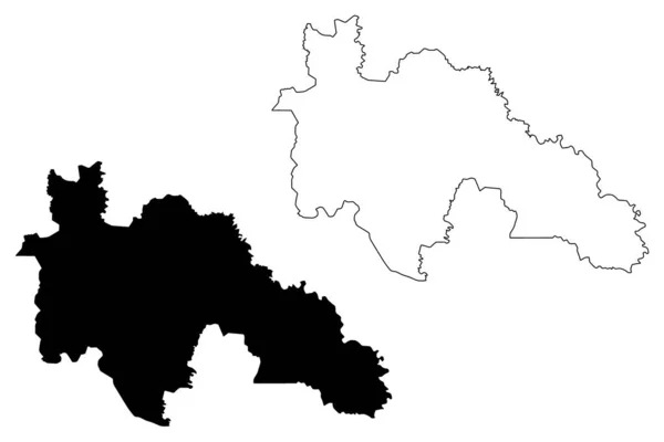 Savanes Mapa del distrito vecto — Archivo Imágenes Vectoriales