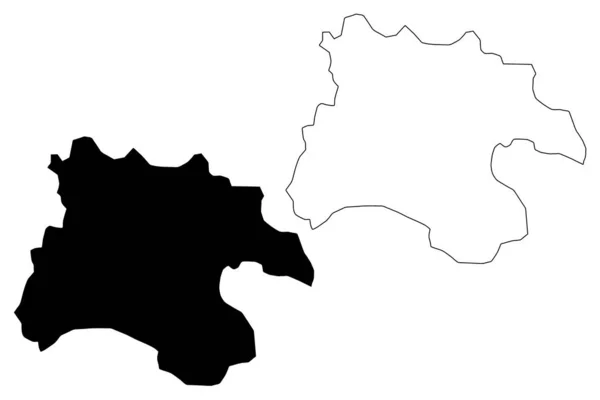 Пхеньян безпосередньо регулюється картою міста vecto — стоковий вектор