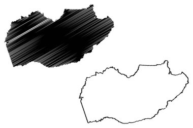 El Dorado County, Kaliforniya harita vektör