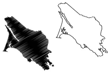 Marin County, Kaliforniya harita vektör