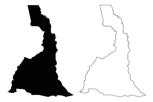 Χάρτης της Άπω Βόρειας περιοχής vecto — Διανυσματικό Αρχείο
