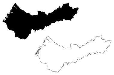 Taichung Şehir haritası vecto