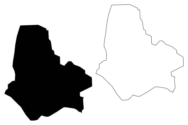 Regione di Maradi mappa vettoriale — Vettoriale Stock