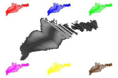 Chernivtsi Oblast harita vecto