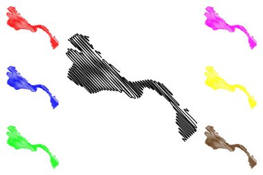 Xorazm bölgesi harita vecto