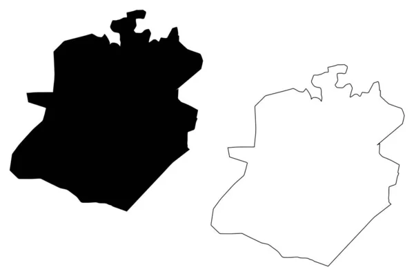 Mapa oblasti Bamako — Stockový vektor