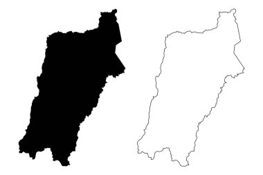 Atacama Bölgesi harita vecto