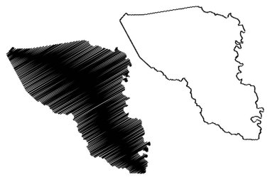 Austin County, Teksas harita vektörü
