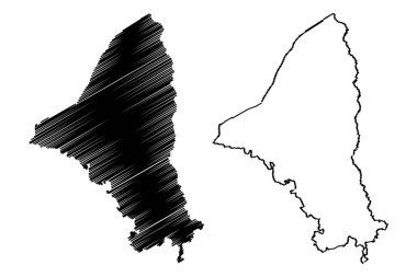 Brazos County, Teksas harita vektörü