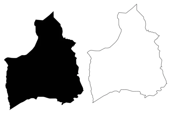 Arica y Parinacota Mapa da região vecto —  Vetores de Stock