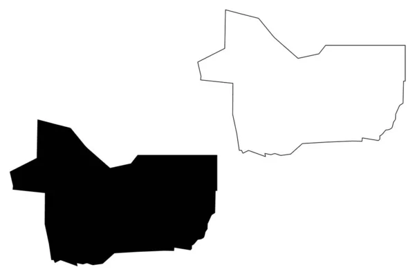 Mappa della regione di Gao vecto — Vettoriale Stock